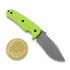 Puppy K&T Mini Tactical Puppy 刀, Green handle, Serrated edge
