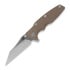 Hinderer Eklipse 3.5" Wharncliffe Tri-Way Stonewash FDE G10 folding knife