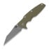 Couteau pliant Hinderer Eklipse 3.5" Wharncliffe Tri-Way Battle Bronze OD Green G10