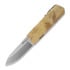 Maserin Silver Elmax 折り畳みナイフ, Poplar Wood