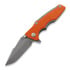 Hinderer Eklipse 3.0" Harpoon Spanto Tri-Way Working Finish Orange G10 folding knife