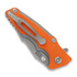 Hinderer Eklipse 3.0" Harpoon Spanto Tri-Way Working Finish Orange G10 foldekniv