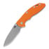 Hinderer 3.5 XM-18 Slicer Non Flipper Tri-Way Battle Bronze Orange G10 foldekniv
