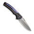 We Knife Exciton, Black Titanium, Flamed, Silver Bead Blast WE22038A-6