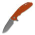 Hinderer 4.0 XM-24 Spanto Tri-Way Working Finish Orange G10 סכין מתקפלת