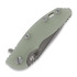 Couteau pliant Hinderer 3.0 XM-18 Spanto Tri-Way Stonewash Bronze Translucent Green G10