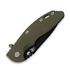 Coltello pieghevole Hinderer 3.5 XM-18 Magnacut Skinny Slicer Tri-Way Battle Black OD Green G10