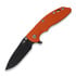 Hinderer 3.5 XM-18 Magnacut Skinny Slicer Tri-Way Battle Black Orange G10 foldekniv