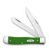 Pocket knife Case Cutlery Green Synthetic Smooth Trapper 53390