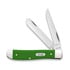 Case Cutlery Green Synthetic Smooth Mini Trapper linkkuveitsi 53391