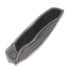 Microtech Anax S/E Bead Blast folding knife, Blue Ti Pivot 190C-7CFITI