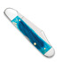 Case Cutlery Caribbean Blue Bone Sawcut Jig Mini CopperLock pocket knife 25585