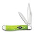 Pocket knife Case Cutlery Green Apple Bone Smooth Peanut 53033