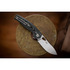 GiantMouse ACE Jagt folding knife, black canvas micarta