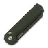 Arcform Slimfoot Auto - OD Green Anodize / Damascus Raindrop folding knife