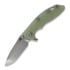 Hinderer 3.5 XM-18 Spanto Tri-Way Stonewash Bronze Translucent Green összecsukható kés
