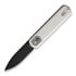 Vosteed Corgi Trek Lock - G-10 White - B/W Drop folding knife