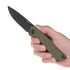 ANV Knives - Z200 DLC Black Plain Edge, оливковый