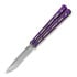 Navaja mariposa Hom Design Chimera V2, Purple Anodized Ti, White/Tifanny Blue G-10