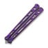 Hom Design Chimera V2 vlindermes, Purple Anodized Ti, White/Tifanny Blue G-10