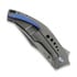 Mechforce Tashi Collab SOS folding knife, Ti, Blue Clip