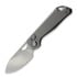 Kunwu Knives Pulsar XL - Diamond Texture Ti - Satin összecsukható kés