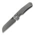 Kunwu Knives Chad - Orange Peel Texture Ti - Greywash folding knife
