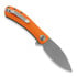 Couteau pliant Trollsky Knives Mandu Orange G10