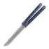 Balisong Medford Viceroy, S45VN Tumbled Drop Point, Blue