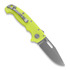 Demko Knives MG AD20S Clip Point 20CV G10 folding knife, dayglo
