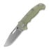 Demko Knives MG AD20S Clip Point 20CV G10 foldekniv, natural