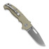 Demko Knives MG AD20S Clip Point 20CV G10 折り畳みナイフ, tan