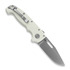 Demko Knives MG AD20S Clip Point 20CV G10 접이식 나이프, white