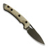Нож Fobos Knives Cacula, Micarta Natural - Black Liners, черен