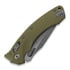 Microtech Amphibian vouwmes, apocalyptic finish, fluted od green G10 137RL-10APFLGTOD