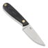 Brisa Necker 70 Full Flat Kydex neck knife, zwart