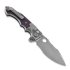 Andre de Villiers Alpha kääntöveitsi, Bead Blasted/Satin, Purple G10