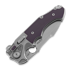 Andre de Villiers Alpha folding knife, Bead Blasted/Satin, Purple G10