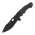 Andre de Villiers Alpha folding knife, black with marble CF