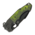 Andre de Villiers Alpha Mini All Black 折り畳みナイフ, Green Carbon Fibre
