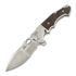 Coltello pieghevole Andre de Villiers Alpha Mini Satin & Red Carbon Fibre