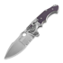 Andre de Villiers Alpha S folding knife, Satin, Purple G10