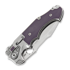 Andre de Villiers Alpha S folding knife, Satin, Purple G10