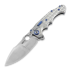 Andre de Villiers Alpha S kääntöveitsi, Satin/Ti/Blue/Frag
