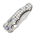 Andre de Villiers Alpha S kääntöveitsi, Satin/Ti/Blue/Frag