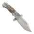Andre de Villiers Badlands 2 Damascus sulankstomas peilis, Raffir