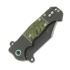 Andre de Villiers Badlands 2 Kalguard sulankstomas peilis, Green/Black Fat Carbon