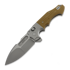 Coltello pieghevole Andre de Villiers Bullshark Titanium, Tan