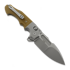 Andre de Villiers Bullshark Titanium sulankstomas peilis, Tan