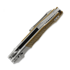 Andre de Villiers Bullshark Titanium sulankstomas peilis, Tan